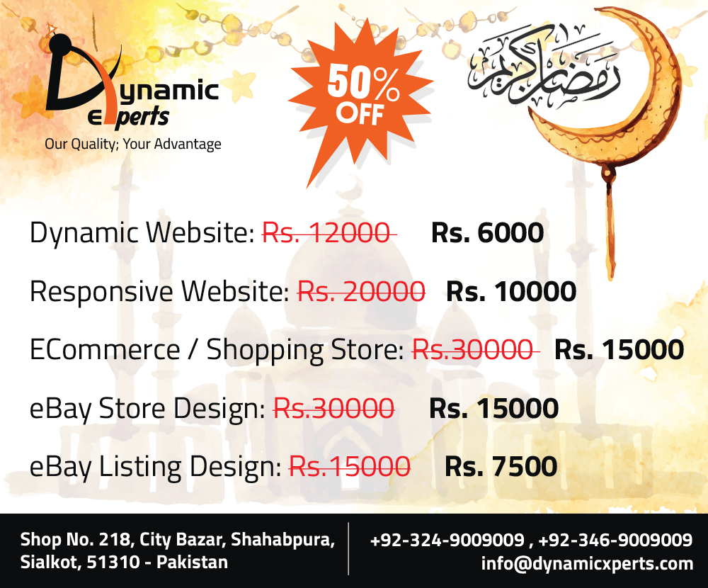 Celebrate this Ramadan with our special offers!!! 