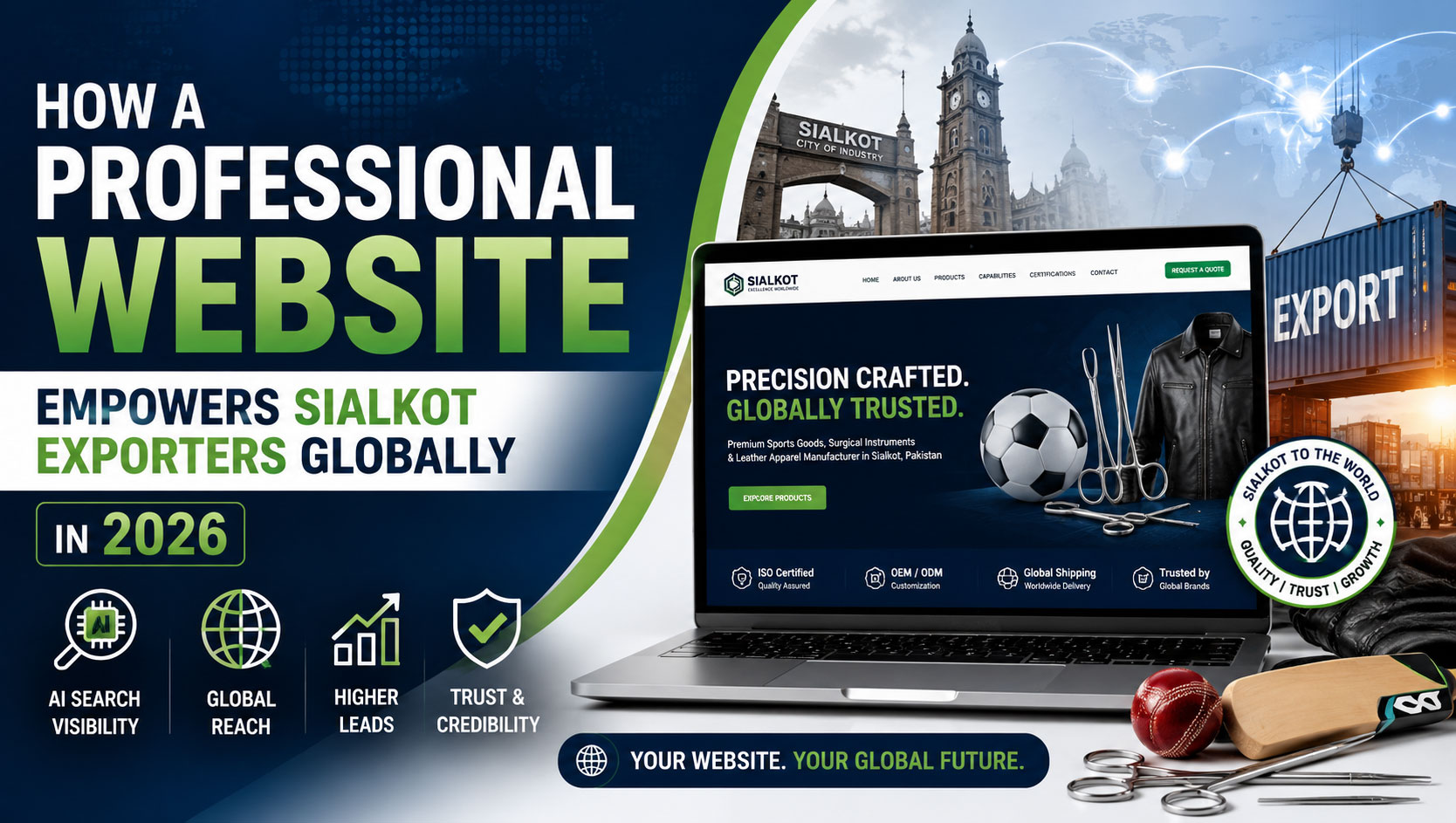 How a Professional Website Empowers Sialkot Exporters Globally in 2026